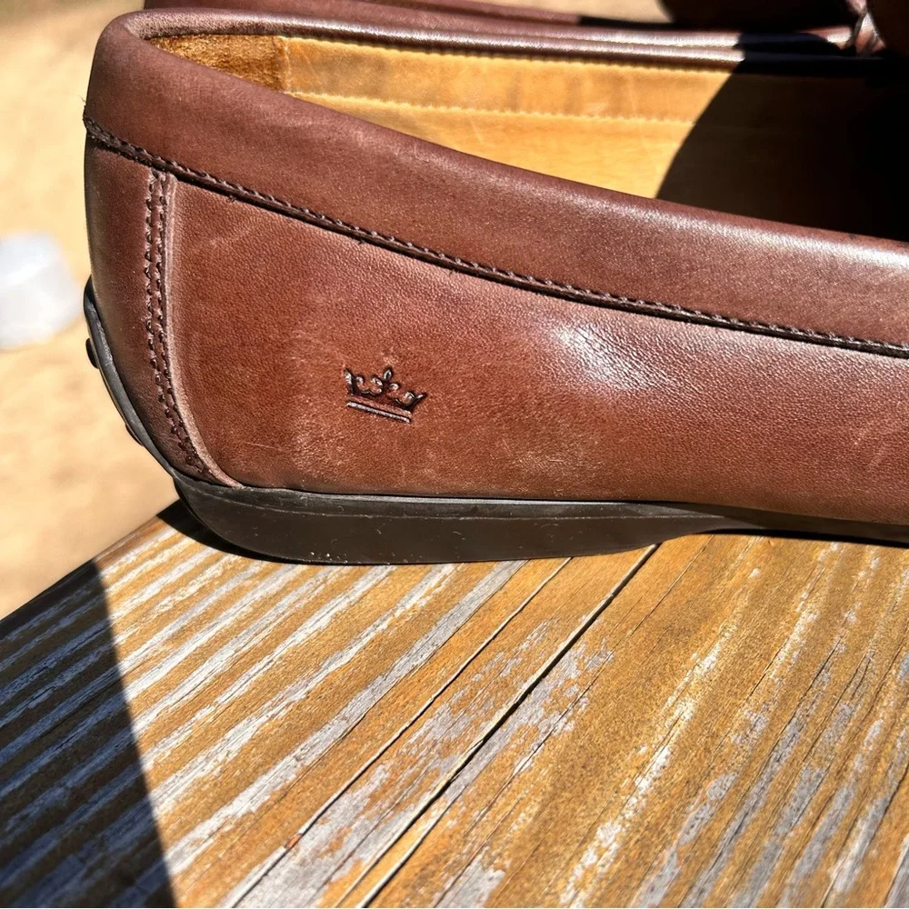 Peter Millar Horsebit Dark Brown Leather Loafers size 10 - Picture 3 of 8